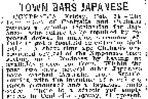 Town Bars Japanese (February 24, 1911) (ddr-densho-56-197)