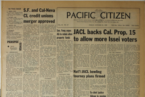 Pacific Citizen, Vol. 63, No. 17 (October 21, 1966) (ddr-pc-38-42)