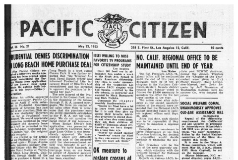The Pacific Citizen, Vol. 36 No. 21 (May 22, 1953) (ddr-pc-25-21)