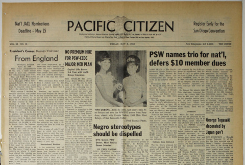 Pacific Citizen, Vol. 62, No. 18 (May 6, 1966) (ddr-pc-38-18)