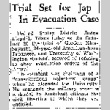 Trial Set for Jap In Evacuation Case (September 24, 1942) (ddr-densho-56-846)