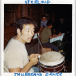 Sterling Sakai playing drums (ddr-densho-336-281)