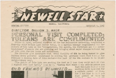 The Newell Star, Sepecial Edition (December 4, 1945) (ddr-densho-284-104)