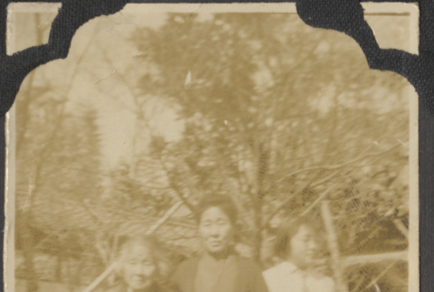 Three women outside (ddr-densho-432-149)