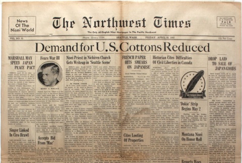 The Northwest Times Vol. 1 No. 31 (April 25, 1947) (ddr-densho-229-17)