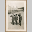 Three soldiers sauluting (ddr-densho-368-492)