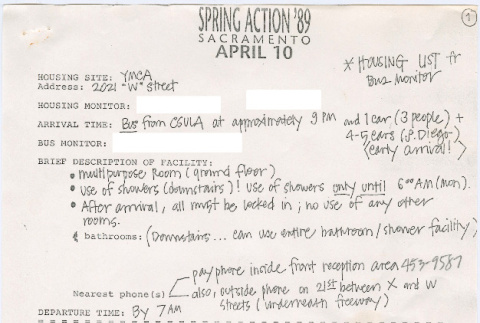 Housing for Spring Action '89 participants (ddr-densho-444-16)