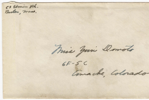 Letter to Yuri Domoto from Richard Tsukada (ddr-densho-356-450)