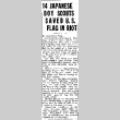 14 Japanese Boy Scouts Saved U.S. Flag in Riot (December 9, 1942) (ddr-densho-56-866)