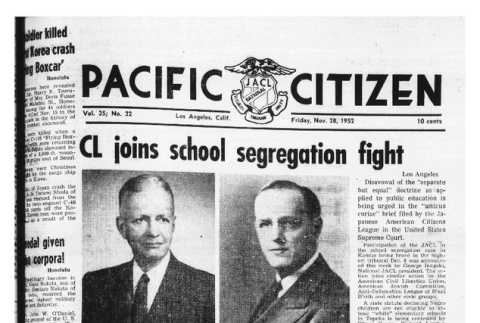 The Pacific Citizen, Vol. 35 No. 22 (November 28, 1952) (ddr-pc-24-48)