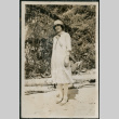 Woman poses on beach (ddr-densho-359-621)