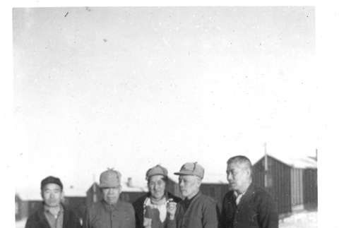 Japanese American men in camp (ddr-densho-157-13)