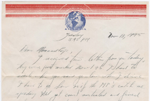 Letter from Tadashi Ishida to Mr. & Mrs. Y Ishida (ddr-densho-535-290)