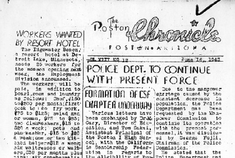 Poston Chronicle Vol. XIII No. 12 (June 16, 1943) (ddr-densho-145-338)
