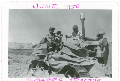 Brothers on a tracker (ddr-densho-441-83)