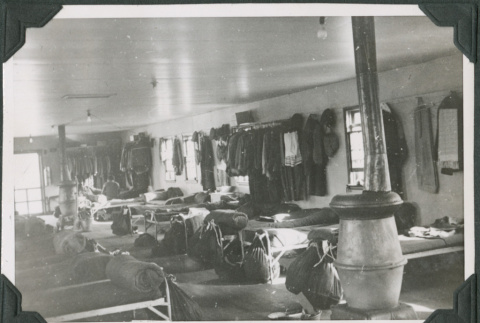 Rows of cots in barracks (ddr-ajah-2-431)