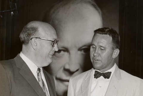 Hawaii GOP chairman and Leonard W. Hall at Republican Party campaign event (ddr-njpa-2-1039)