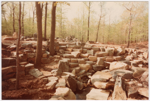 Rock feature under construction (ddr-densho-377-2577)