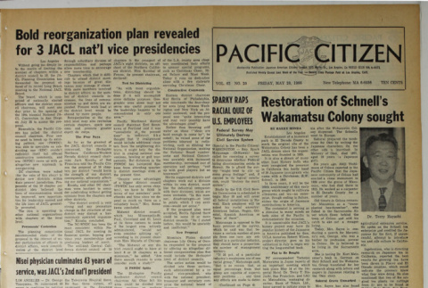 Pacific Citizen, Vol. 62, No. 20 (May 20, 1966) (ddr-pc-38-20)