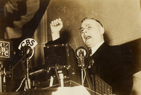 William Green speaking to an audience (ddr-njpa-1-475)