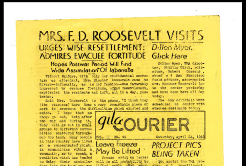 Gila news-courier, vol. 2, no. 49 (April 24, 1943) (ddr-csujad-42-162)