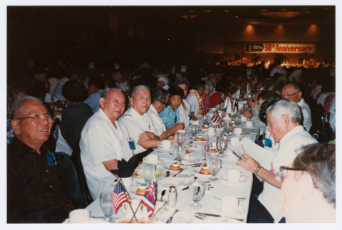 Banquet attendees sitting at long table (ddr-densho-368-348)