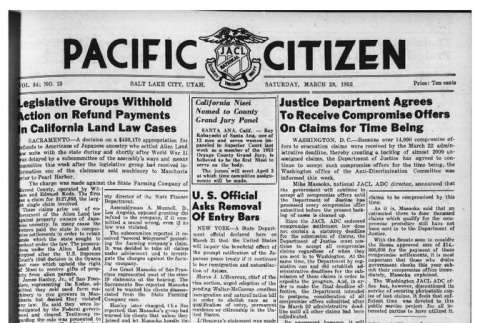 The Pacific Citizen, Vol. 34 No. 13 (March 29, 1952) (ddr-pc-24-13)