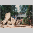 Kaneji working on rock feature (ddr-densho-377-2670)