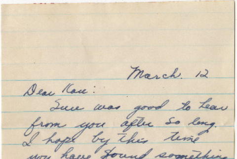 Letter to Kaneji Domoto from Mo Domoto (ddr-densho-329-1244)