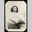 Woman on a Rohwer bridge (ddr-densho-542-753)