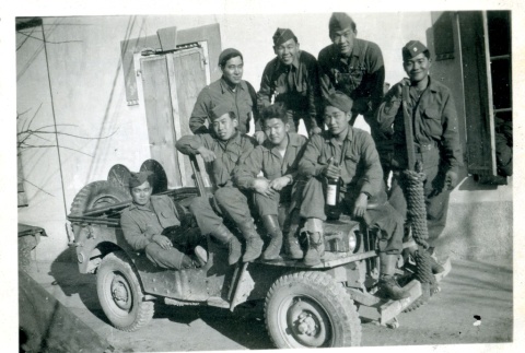 Group of soldiers on a truck (ddr-densho-22-253)