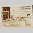 Five children lined up outside (ddr-densho-259-45)