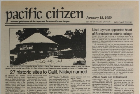 Pacific Citizen, Vol. 90, No. 2076 (January 18, 1980) (ddr-pc-52-2)