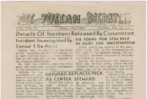 Tulean Dispatch Vol. 7 No. 26 (November 11, 1943) (ddr-densho-65-442)