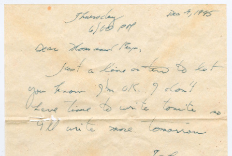 Letter from Tadashi Ishida to Mr. & Mrs. Y Ishida (ddr-densho-535-110)
