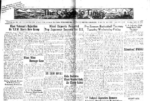 Colorado Times Vol. 31, No. 4375 (October 16, 1945) (ddr-densho-150-86)