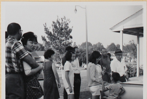 Group standing in driveway (ddr-densho-522-97)