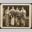 Four women in kimono (ddr-densho-259-300)