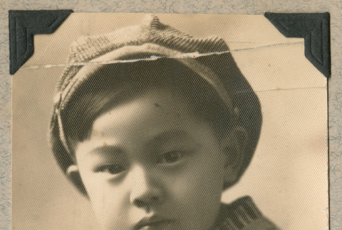 Portrait of Masateru Fukuhara as young boy (ddr-densho-383-213)