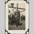 Kimie Iichikawa on the deck of a ship (ddr-densho-432-147)
