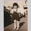 Masako Takahashi standing on sidewalk (ddr-densho-426-970)