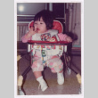 Kellie Dawn Isoshima in a baby walker (ddr-densho-477-472)