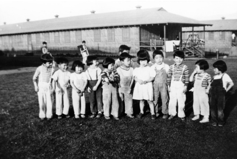 [Group photograph of children at Manzanar Children's Village] (ddr-csujad-29-354)