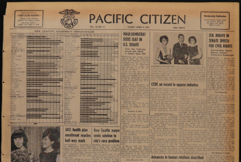 Pacific Citizen, Vol. 58, Vol. 14 (April 3, 1964) (ddr-pc-36-14)