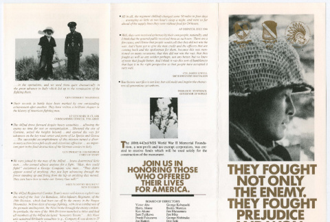 100th/442nd/MIS World War II Memorial Foundation pamplet (ddr-densho-368-255)
