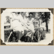 Yukie, Gary, and Kiyo at Rohwer (ddr-densho-542-505)