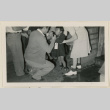 Little girl examined for a health inspection (ddr-densho-37-905)