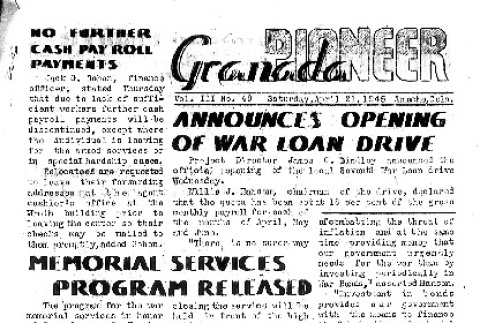Granada Pioneer Vol. III No. 49 (April 21, 1945) (ddr-densho-147-259)