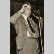 Man speaking into a microphone (ddr-njpa-2-865)