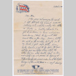 Letter from Tadashi Ishida to Mrs. Y Ishida (ddr-densho-535-1)